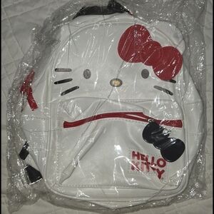 Hello Kitty Sanrio White and Red Mini Backpack